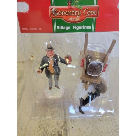 Coventry Cove roasted Chestnut vendor 2007 lemax Village accessory Xmas - Picture 1 of 6